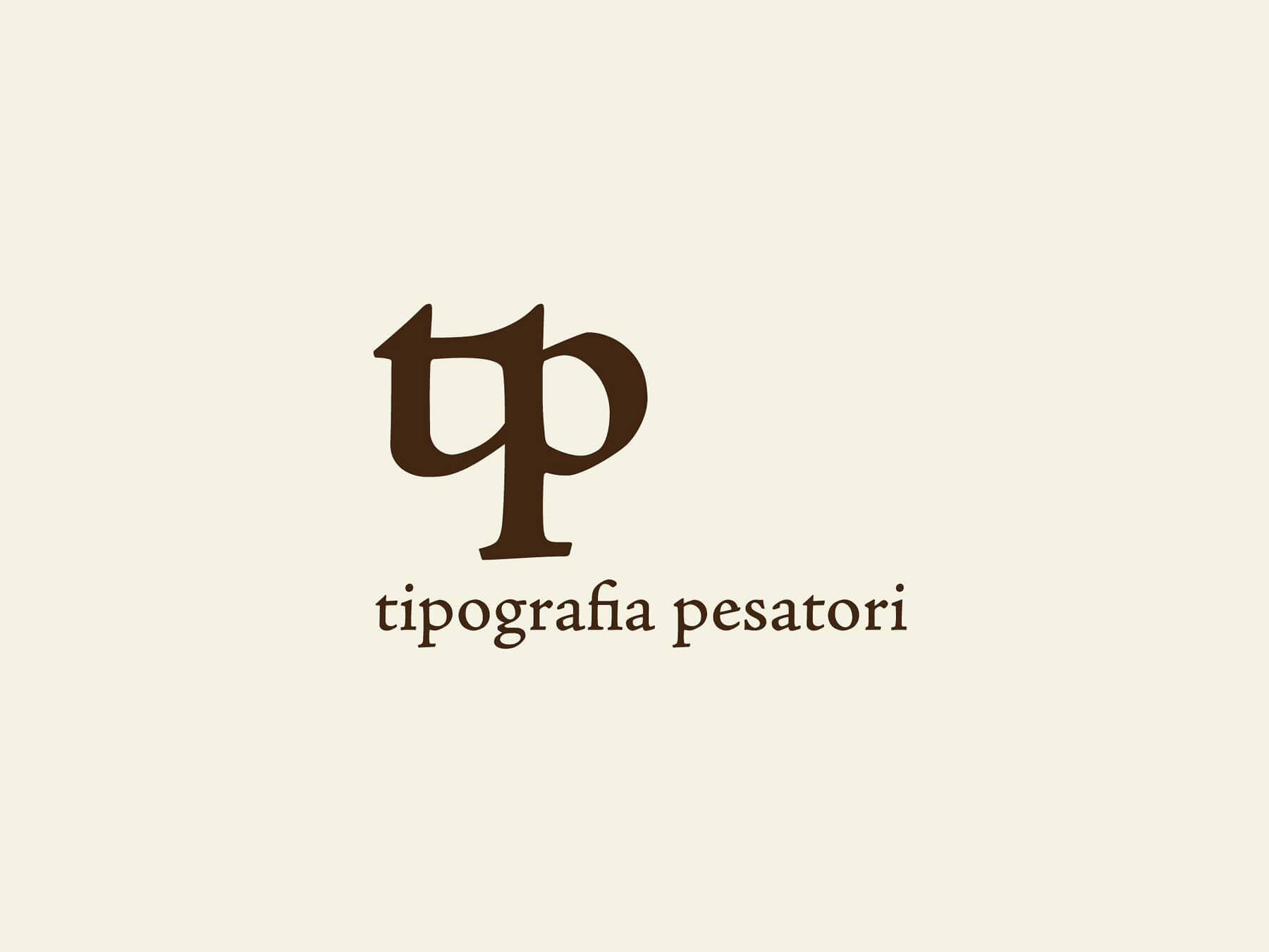 Monogramma TP della Tipografia Pesatori