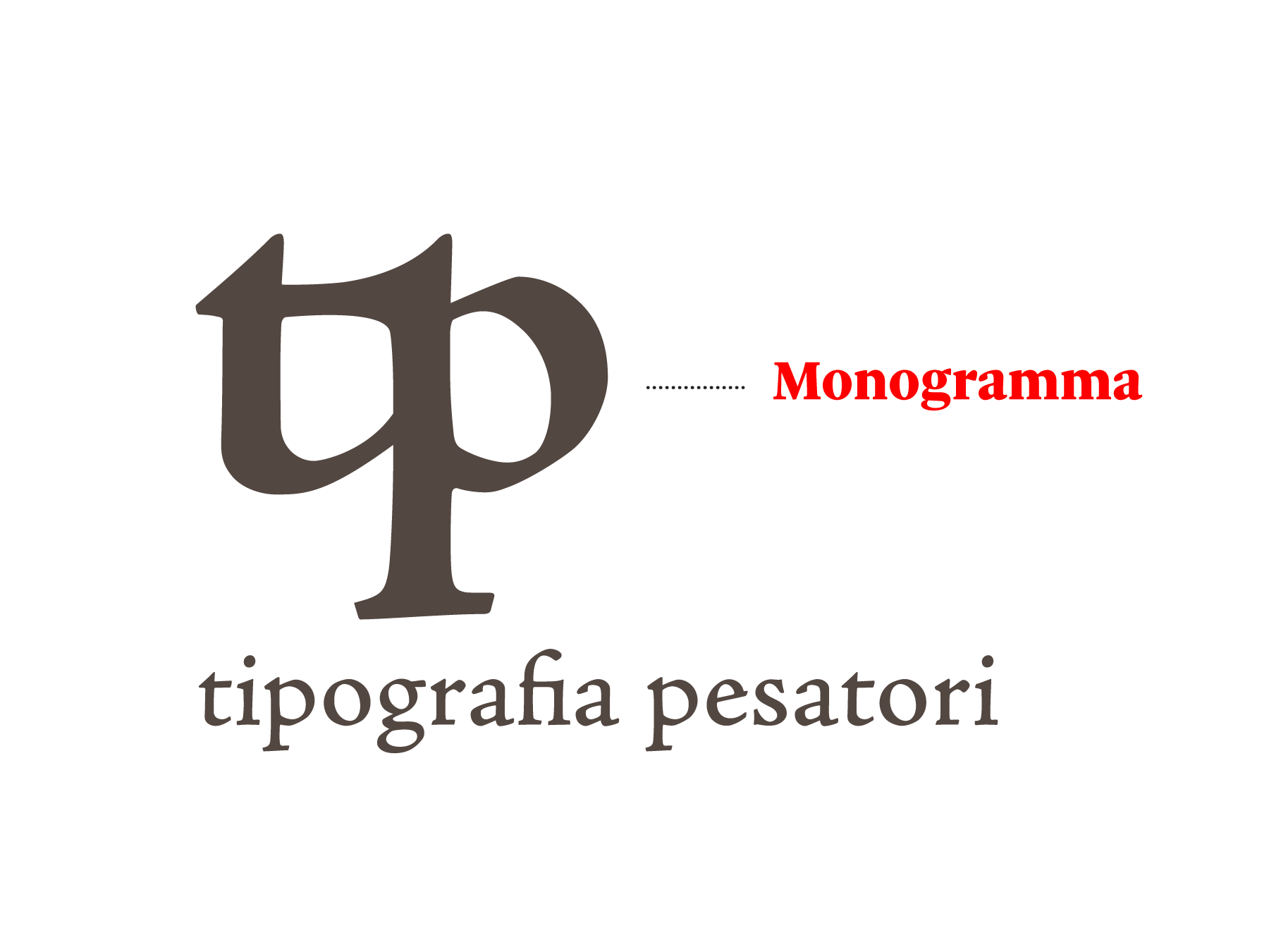 Un esempio di monogramma generato da due lettere